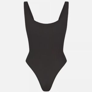 SKIMS Cotton Rib Picot Tank Bodysuit | NWT